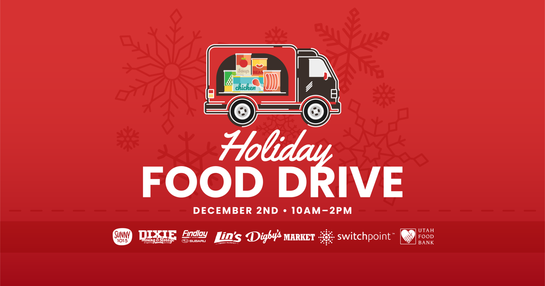 Sunny 101.5 Holiday Food Drive on December 2nd